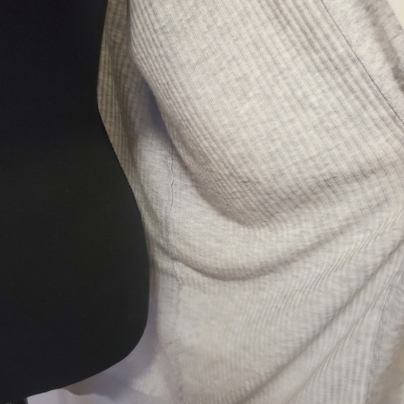 LOFT Light Gray Duster Open front Cardigan Size XLP, lightweight, casual - Picture 4 of 9